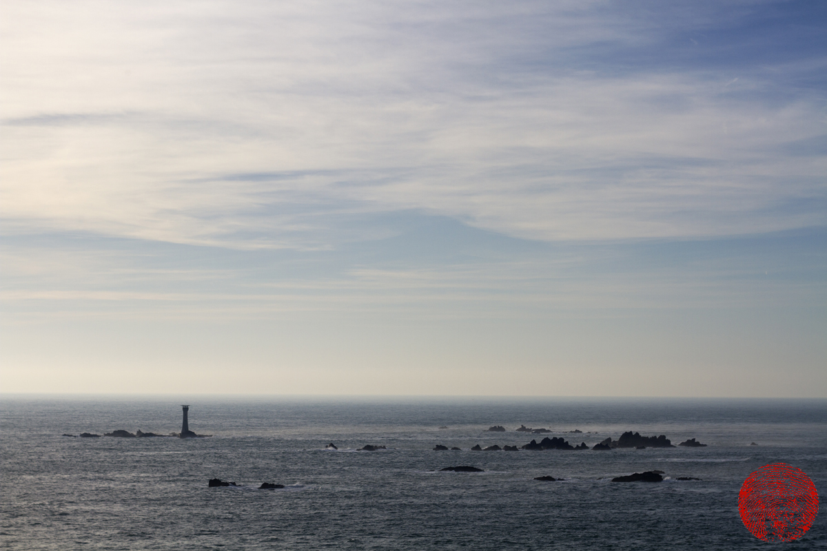 Les Hanois lighthouse off Guernsey